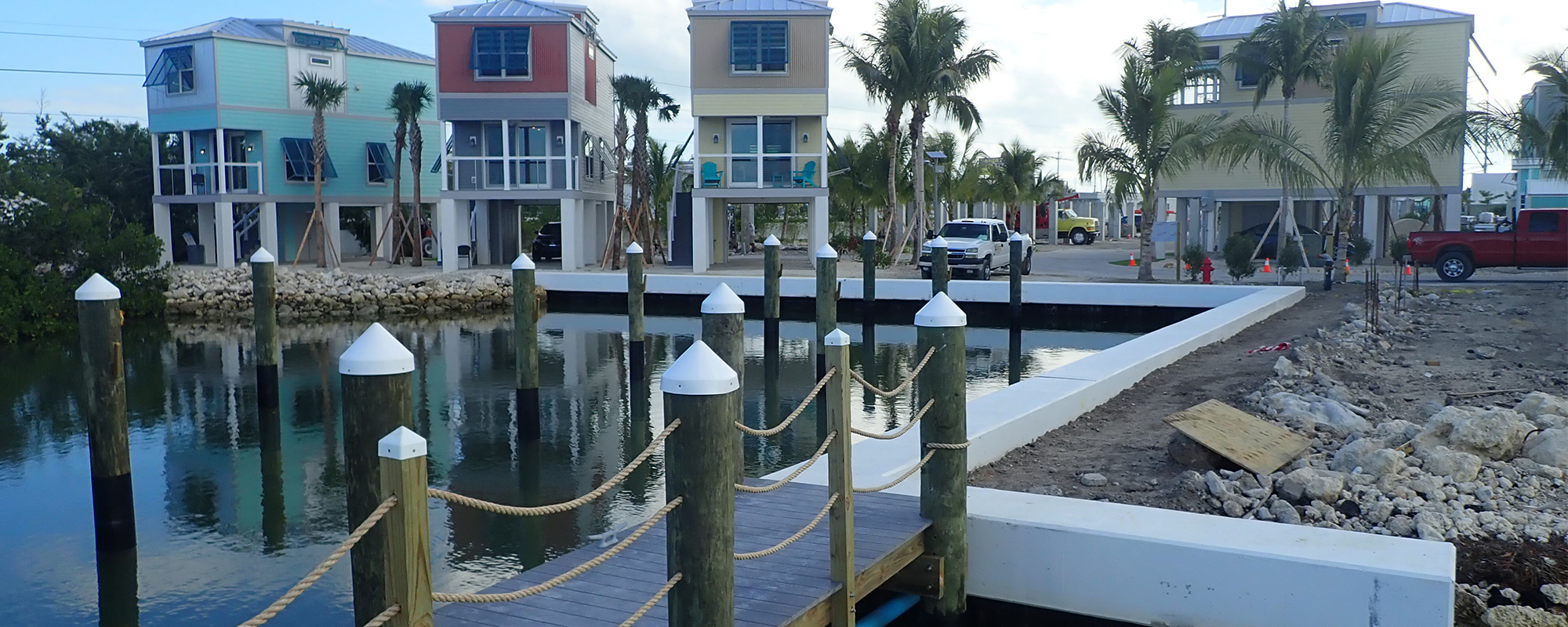 Seawall and Marina Design at Ocean Breeze Community