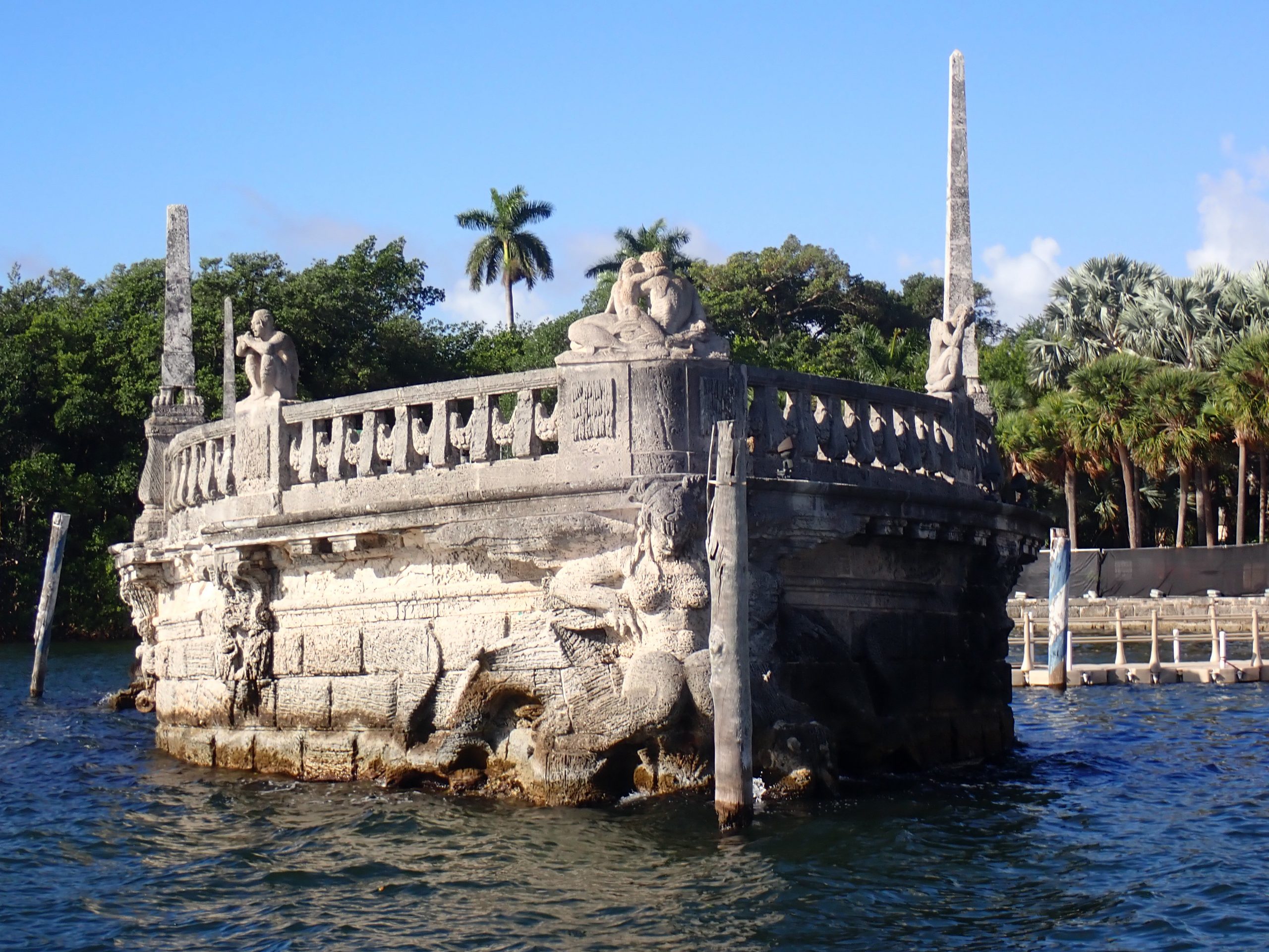 Historic Repairs completed at the iconic Vizcaya Stone Barge